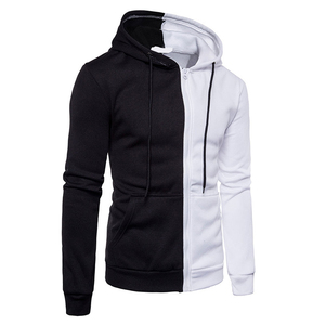 Fabricant de sweats à capuche personnalisés avec fermeture éclair intégrale et logo, sweats à capuche zippés pour hommes/sweats à capuche zippés basiques en coton mélangé - Product Image 2