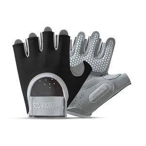 HIKE IMPEX Women's Nylon Half Finger Fitness <b>Gloves</b> for Gym Training <b>Weight</b> Lifting & Cycling-Outdoor Sports Use - Product Image 1