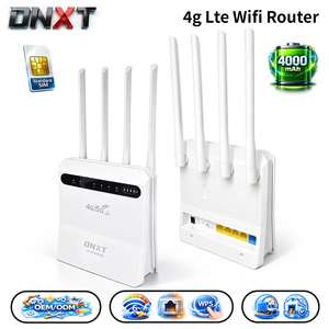 Appareil <span class=keywords><strong>Wifi</strong></span> DNXT WiFi6 300 Mbps, routeur <span class=keywords><strong>Wifi</strong></span> domestique sans fil, routeur 4000 mAh, routeur <span class=keywords><strong>Wifi</strong></span> le moins cher, 1WAN/4LAN, <span class=keywords><strong>carte</strong></span> SIM LTE, utilisation domestique - Product Image 1