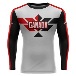 Vente en gros de rashguards personnalisés professionnels pour sports nautiques, rashguards de surf et de natation, rashguards UV50+, hauts respirants à manches longues - Product Image 1