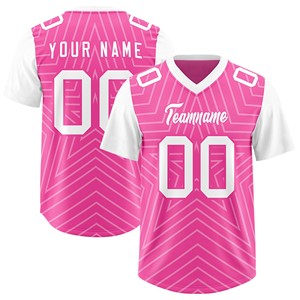 Camiseta de Fútbol Americano, Mezcla de Spandex, Impresión Digital, Logotipo Personalizado, Fabricante, Ropa Deportiva Transpirable, Cuello en V para Hombre - Product Image 5