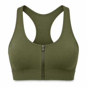 Tallas Grandes al por Mayor, Personalizadas, Verde Oliva, Tirantes Traseros Ajustables, Escote en V Frontal, Transpirables y Ecológicas - Product Image 5