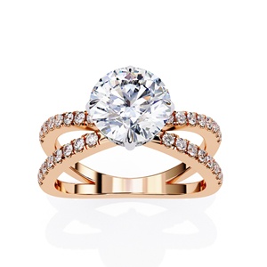 Anillo de Diamante Cultivado en Laboratorio de Corte Redondo de 2 Quilates de Calidad Única en Oro Sólido de 14K, Joyería Fina para Compromiso y Boda, OEM/ODM Disponible - Product Image 5