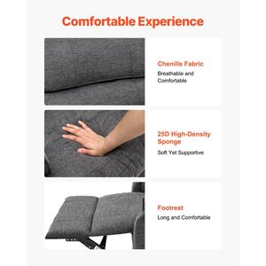 Poltrona Reclinabile Elettrica a Doppio Motore con Massaggio e Riscaldamento per Anziani, 2 Corde Anti-Caduta, Marca Infi - Product Image 5