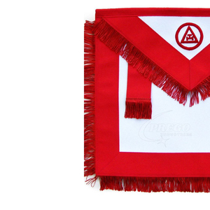 Tablier de taille en cuir d'agneau brodé fait main, style vintage maçonnique royal, personnalisé, avec épingle de sûreté, vente en gros - Product Image 1