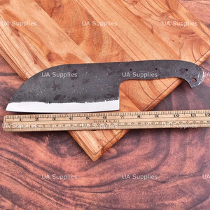 UA Supplies Cuchilla de Chef Recta de Acero al Carbono Hecha a Mano con Punta Caída, Espesor de 0.5mm, 12 Pulgadas, Longitud Personalizable DIY, OEM 1 - Product Image 5