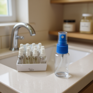 Flacon pulvérisateur de voyage en plastique cylindrique de 20 ml avec couvercle, pots de rangement pour produits - Product Image 2