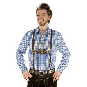 Chemise à carreaux bleue et blanche de qualité supérieure pour hommes, manches longues, en flanelle de coton, chemises décontractées à carreaux, vêtements de marque personnalisés, fabricant de vêtements - Product Image 4