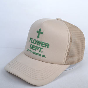 Gorra de béisbol unisex personalizada ZESHAN ZAFAR de 5 paneles con espuma y malla, estampado 3D en relieve, estilo deportivo de poliéster/algodón para primavera/verano - Product Image 6