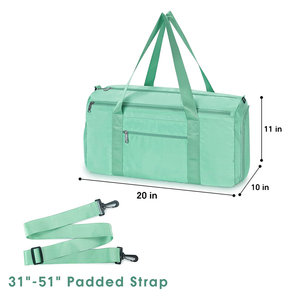 Bolsa Deportiva de Gran Capacidad, Informal, Impermeable, con Cierre, para Gimnasio, Viajes, con Compartimento para Zapatos - Product Image 3
