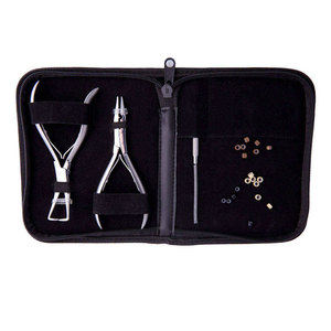 Kit de Herramientas para Extensiones de Cabello, Set de Accesorios Profesionales para Aplicación de Extensiones de Cabello, Instalación Completa - Product Image 1