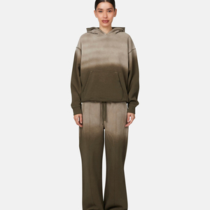 Sudaderas con Capucha de Algodón Puro de Color Liso para Mujer, Diseño OEM con Logotipo Personalizado de Alta Calidad - Product Image 5