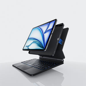 Étui pour clavier magique à connexion directe pour <span class=keywords><strong>iPad</strong></span> Pro 10,9 pouces <span class=keywords><strong>Air</strong></span> <span class=keywords><strong>4</strong></span> 5 6 M3 Étui pour tablette intelligente magnétique avec couverture intégrale rétroéclairée et pavé tactile - Product Image 1