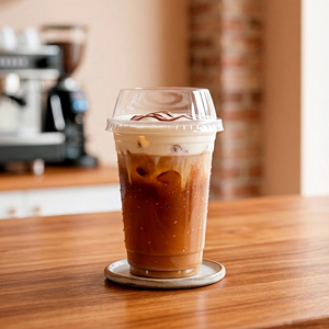Gobelet en plastique transparent 12-22oz PP avec couvercle pour café glacé, thé à emporter, boisson ronde - Product Image 1
