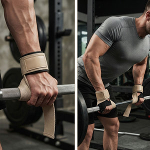 Heavy Duty Cotton Weightlifting <b>Straps</b> Adjustable Anti-Slip Wide Wrist Loop Gym Deadlift Bodybuilding Training Custom <b>Straps</b> - Product Image 6