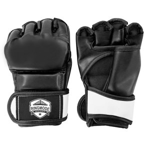 Gants de MMA en cuir de haute qualité, très demandés, avec impression de logo personnalisé, antidérapants, sangle de poignet réglable, couleurs et tailles personnalisables, OEM sur mesure - Product Image 1
