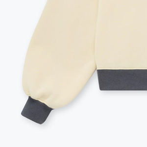 Sudadera de Felpa de Algodón Grueso de Invierno de Alta Calidad con Estampado Personalizado para Mujer, Hombros Caídos, Cuello Alto Simulado, Personalizada - Product Image 4