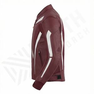 Veste de moto en cuir véritable pour homme de qualité supérieure, nouvelle arrivée, vestes de moto d'hiver, protections amovibles, personnalisables - Product Image 3