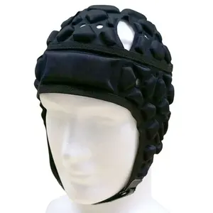 カスタムメイドソフトパッド入りヘッドギアソフトシェルラグビーフラッグフットボールヘルメットサッカーヘッドガード用保護具