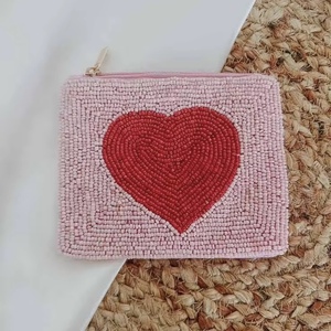 Monedero de moda con diseño de playa y cuentas de semillas personalizadas, con cierre de cremallera - Product Image 3