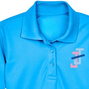 Jack and Jill Women's Custom Embroidered <b>Polo</b> Shirt Stylish Button <b>Neck</b> Short Sleeve Casual Uniform Top Premium <b>Ladies</b> Wholesale - Product Image 3