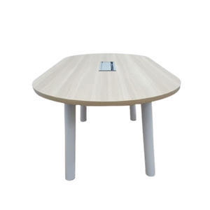 Modern Oblong Conference <b>Table</b> Wood Veneer Modular <b>Office</b> Furniture for Meeting Room Commercial Use - Product Image 3