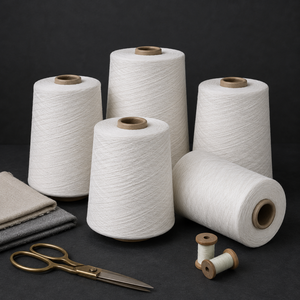 Hilo de Algodón Peinado Compacto NE 32s/1 para Tejido y Punto, Hilo Textil de Alta Resistencia y Calidad Premium - Product Image 2