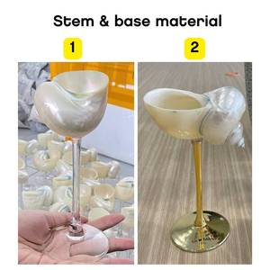 แก้วมาร์ตินี่รูปเปลือกหอย: แก้วแชมเปญและไวน์ระดับพรีเมียมสำหรับตกแต่งงานอีเว้นท์ เทรนด์ฮิตปี 2026 - Product Image 2