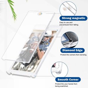 Porta Carte Magnetico con Apertura Superiore, Custodia Rigida in PVC con Motivo Sportivo alla Moda per Carte da Baseball e Biglietti da Visita 35pt - Product Image 4