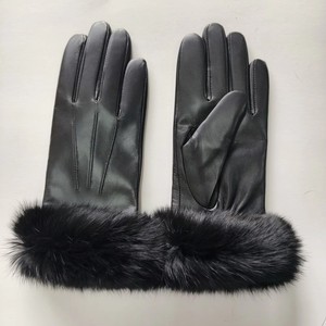 Guantes de cuero para mujer, para invierno, para exteriores, de Pakistán, guantes térmicos de cuero para conducir, para vestir, a la moda. - Product Image 1