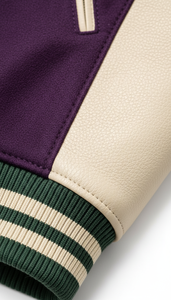 Manches de baseball esthétiques en cuir avec impression par sublimation – Vêtements professionnels de style américain en gros - Product Image 4