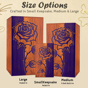 Handmade Solid Wood Memorial Urn Oak Wood Cremation Urn with Personalized Text by AYAANS - Product Image 6