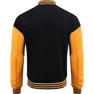 OEM personalizado ropa deportiva de los hombres de la vendimia Letterman chaqueta de los hombres de pie de primavera Chenille bordado parche de cuero de la manga del estilo de Bombardero - Product Image 2