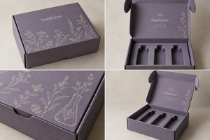 Boîtes en papier personnalisées pour coffrets cadeaux cosmétiques |   Emballage SunGene Mailer - Product Image 6