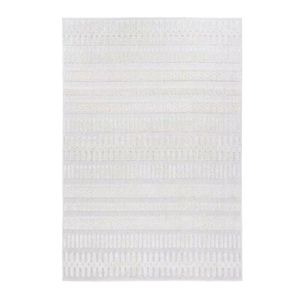 Tapis rectangulaire moderne à rayures, tissage plat en polypropylène, revêtement de sol décoratif pour salon, résistant aux taches, à poils fins - Product Image 1