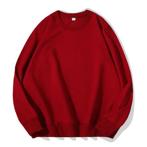 เสื้อสเวตเชิ้ตผ้าฝ้ายสีพื้นแบบเรียบง่าย ออกแบบเองได้ตามสั่ง ขายส่ง คุณภาพสูง สำหรับผู้ชายและผู้หญิง แบบสวมหัว - Product Image 1
