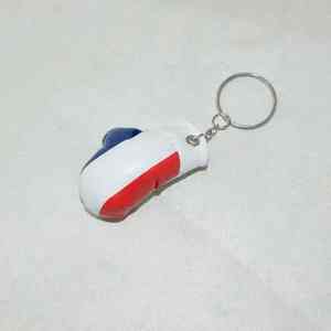 Porte-clés promotionnel personnalisé en cuir PU, mini-gant de boxe circulaire avec impression de logo, mini-porte-clés en forme de ballon, couleurs personnalisées - Product Image 4