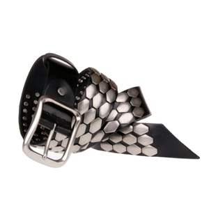 Cinturón de Cuero Negro Personalizado para Hombre, Estilo Casual, Hecho a Mano, 100% Cuero Genuino, Ligero, Ecológico, Cinturones Formales para Regalo - Product Image 1