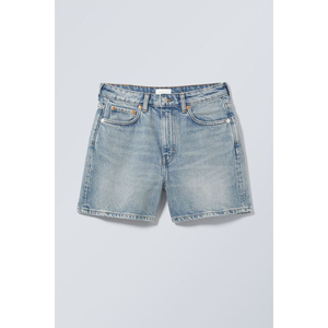 Shorts en jean respirants pour femme, coupe droite, taille haute, décontractés, grandes tailles, shorts en jean de haute qualité pour femme - Product Image 2