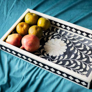 Bandeja con incrustaciones de hueso hecha a medida al por mayor en varias formas y tamaños para regalo de cumpleaños, bandeja rectangular con incrustaciones de hueso para regalo de chocolate - Product Image 1