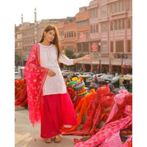 Ensemble jupe en mousseline de soie pour femme, blanc, manches longues, taille XS - Product Image 3