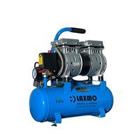 Compresseur d'air portable silencieux LAXMO LXOF-10L sans huile, moteur AC 220V, 10L pour la peinture au pistolet des voitures