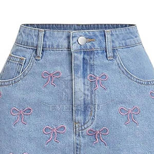 Service OEM, shorts brodés pour femmes, best-seller, légers, décontractés, mode, coupe confortable - Product Image 3