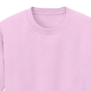 เสื้อสเวตเชิ้ตคอกลมสีชมพูสำหรับผู้หญิง แขนยาว ผ้าฟลีซเนื้อนุ่ม สวมใส่สบาย ทรงหลวม ปรับแต่งได้ ขายส่ง เสื้อผ้าสตรี - Product Image 2