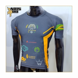 เสื้อรัดกล้ามเนื้อ MMA แบบสั่งทำพร้อมโลโก้พิมพ์ลายแบบ Sublimation ผู้ผลิต OEM - Product Image 1
