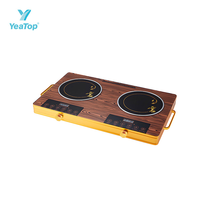 OEM Double Burner Infrared Ceramic Cooktop 3500W Electric Glass Hob Portable Hot Plate for Kitchen