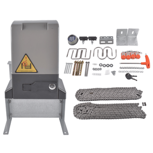 Operatore per Cancello Scorrevole Automatico Stile Industriale, Kit Moderno in Alluminio con Telecomando e Tastiera Wireless, Apricancello Motorizzato - Product Image 1