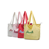 Sacs fourre-tout en toile personnalisés avec logo imprimé, sacs de courses réutilisables en nylon écologiques, vente en gros d'usine pour femmes