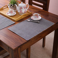 Chemin de table RIB en jacquard tissé personnalisable 100 % coton, antidérapant, à rayures vintage, traditionnel, pour mariage et maison, style Tamil Nadu