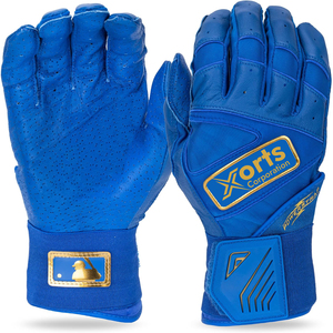 Guantes de Bateo de Béisbol Personalizados de Cuero Genuino con Puño Largo, Unisex para Adultos y Jóvenes - Product Image 1